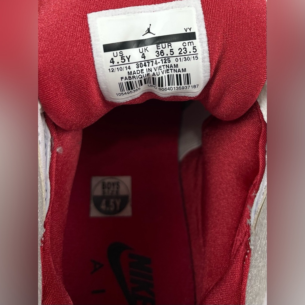 Air Jordan Kids Boys Jordan 7 Retro 2015 Hare Sneakers Size 4.5Y 304774-125 - Picture 13 of 16
